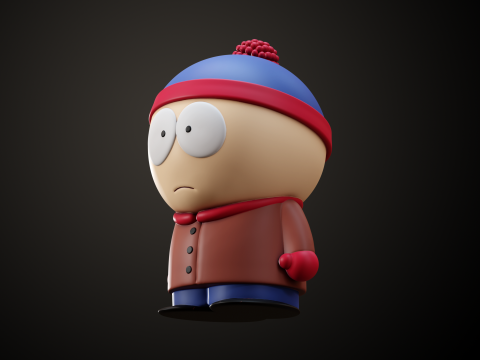 South Park Bus Stop Models 3D Принт Модель