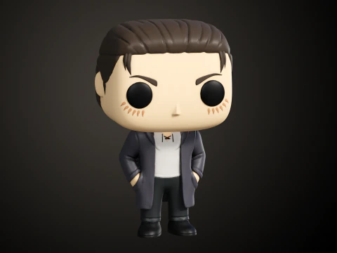 Funko Eren para impress&atilde;o Modelo de Impressão 3D