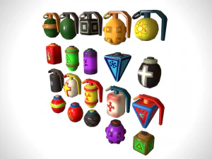 Набір гранат 3D Модель