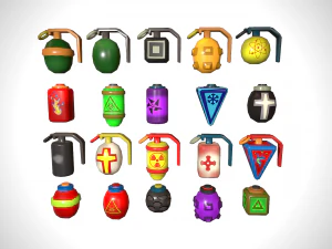 Набір гранат 3D Модель