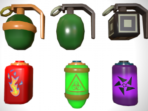 Grenade set 3D 模型