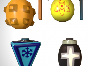 Grenade set 3D 模型