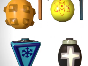 Набір гранат 3D Модель