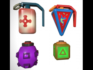 Grenade set 3D 模型