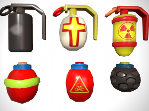 Grenade set 3D 模型