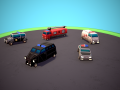 Emergency service vehicles 3D Models