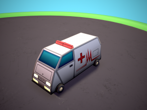 Emergency service vehicles Modèle 3D