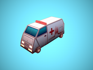 Emergency service vehicles Modèle 3D