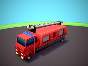 Emergency service vehicles Modèle 3D