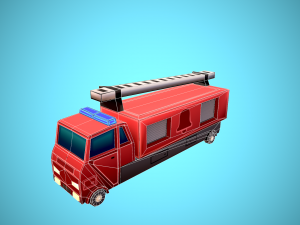 Emergency service vehicles Modèle 3D