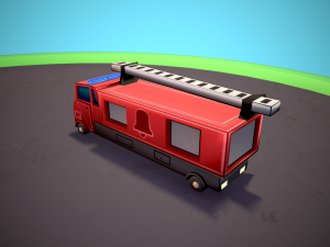 Emergency service vehicles Modèle 3D