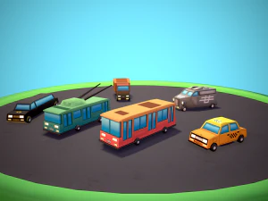 Trasporto pubblico Modello 3D