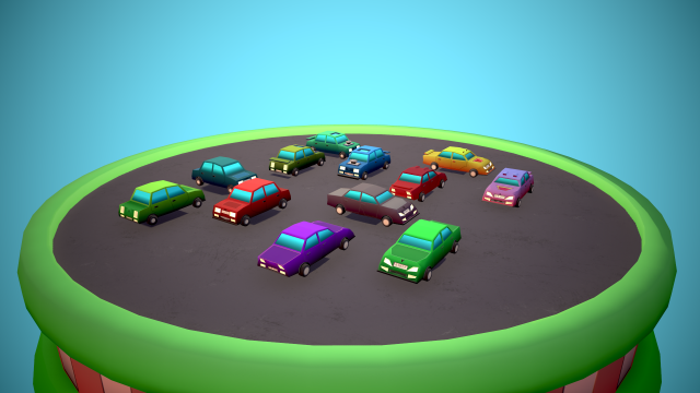 Pack of cars Modello 3D .c4d .max .obj .3ds .fbx .stl .blend 