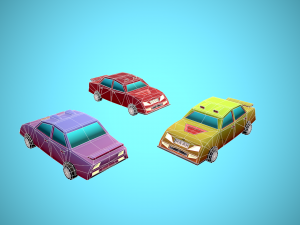 Pack of cars Modello 3D