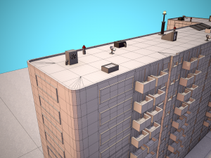City Modular Set Toon Style Low-poly Modèle 3D