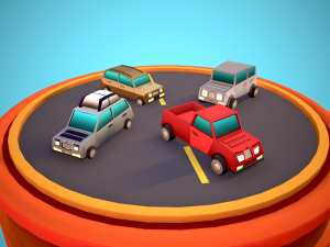 City Modular Set Toon Style Low-poly Modèle 3D