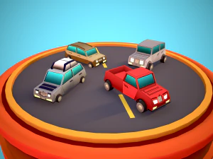 City Modular Set Toon Style Low-poly 3D Model