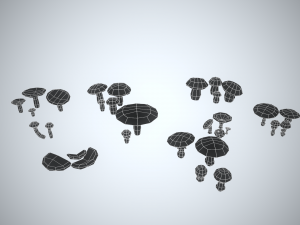 Mushroom Collection Low-poly 3D मॉडल