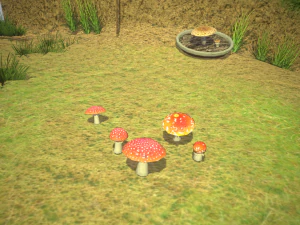 Mushroom Collection Low-poly 3D Model