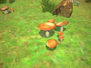 Mushroom Collection Low-poly 3D Model