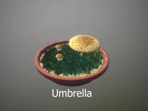 Mushroom Collection Low-poly 3D Model