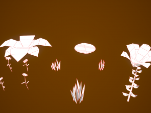 Grass Low-poly 3D Model