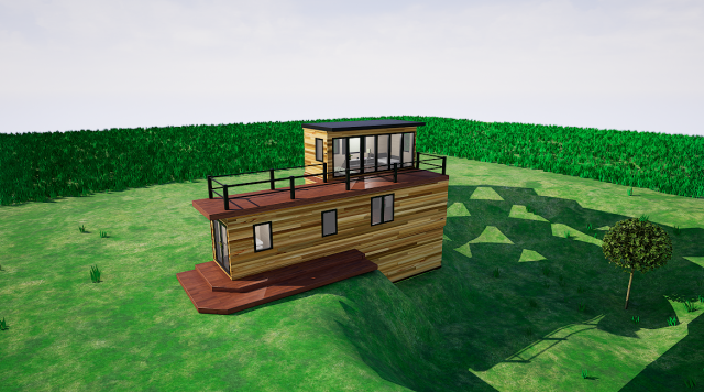 Low-poly house Modelo 3D .c4d .max .obj .3ds .fbx .stl .blend 