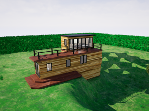 Low-poly house 3D Model