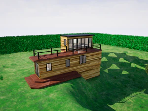 Low-poly house 3D Model