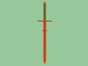 Copper Swords Low Poly Toon Style 3Dモデル