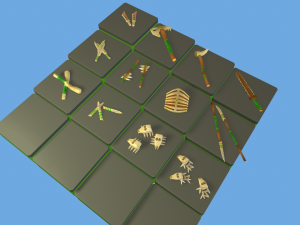 Bone Sword Low Poly Toon Style Model 3D