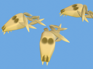 Bone Sword Low Poly Toon Style Model 3D