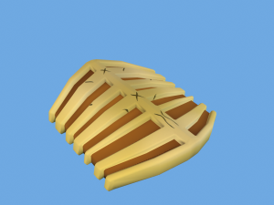 Bone Sword Low Poly Toon Style Model 3D