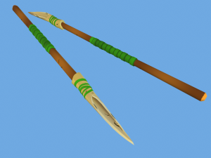 Bone Sword Low Poly Toon Style Model 3D