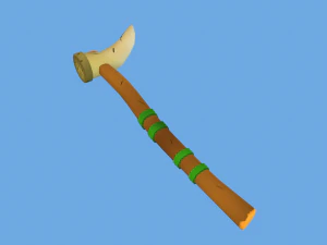 Bone Sword Low Poly Toon Style 3D Model