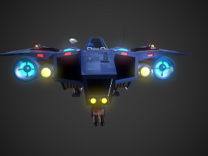 Small reconnaissance starship Scout-D-001 3D 모델