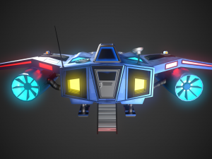Small reconnaissance starship Scout-D-001 3D 모델