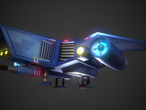 Small reconnaissance starship Scout-D-001 3D 모델