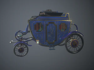 Royal Carriage 3D Model