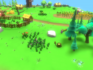 Low Poly Casual Village Pack 3D Model