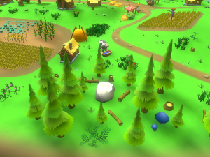 Low Poly Casual Village Pack 3D Model