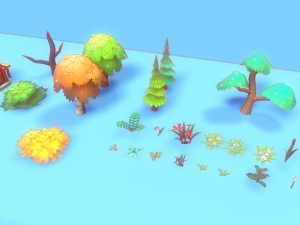 Low Poly Casual Village Pack 3D Model