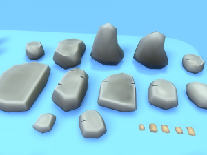 Low Poly Casual Village Pack 3D Model