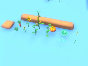 Low Poly Casual Village Pack 3D Model