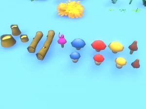 Low Poly Casual Village Pack 3D Model
