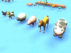 Low Poly Casual Village Pack 3D Model
