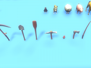 Low Poly Casual Village Pack 3D Model