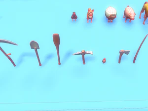 Low Poly Casual Village Pack 3D Model