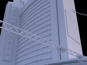 City street scene Modelo 3D
