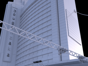 City street scene Modelo 3D